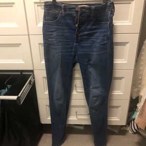 Madewell 10inch Button Fly High Rise